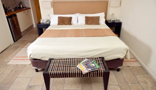 Suite estándar, 1 cama de matrimonio grande, vistas al jardín (Studio King - Jacuzzi and Fireplace)