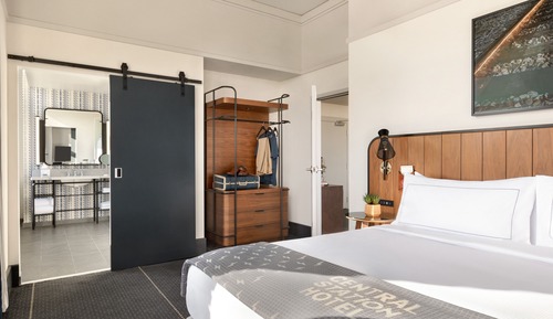 Cabaña, 1 cama de matrimonio grande, accesible para personas con discapacidad (Main Cabin)