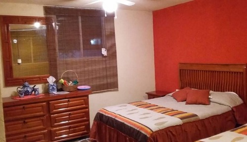 Habitación familiar, 1 cama de matrimonio grande con sofá cama, vistas a la piscina