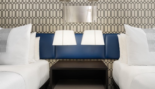Habitación estándar, 2 camas de matrimonio, accesible para personas con discapacidad, bañera