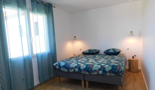 Habitación con 1 cama doble o 2 individuales, baño privado, vistas al jardín (3)