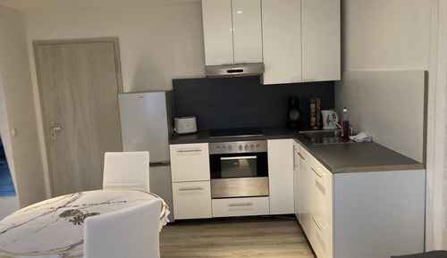Apartamento superior, baño privado, vistas al jardín (Zimmer 102)