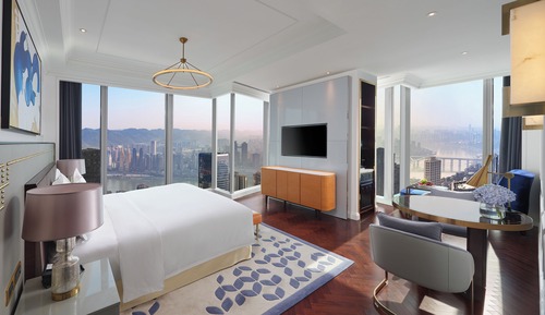 Habitación, 1 cama de matrimonio grande, vistas al río, en esquina (Club Access)