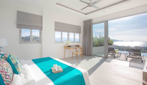 Villa de lujo, 4 habitaciones, piscina privada, vistas al mar