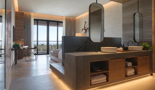 Habitación Deluxe, 1 cama de matrimonio grande, vistas al mar