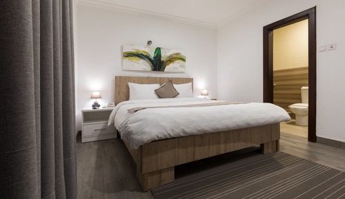 Habitación estándar, 1 cama de matrimonio, frigorífico, en la zona del jardín