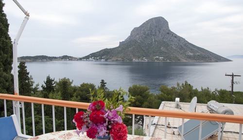 Apartamento panorámico, 3 camas individuales, balcón, vistas al mar