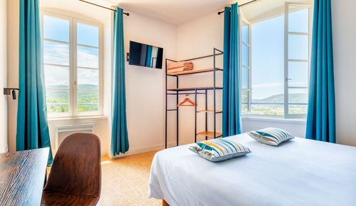 Habitación clásica doble, vistas al valle (Vue Lavande)