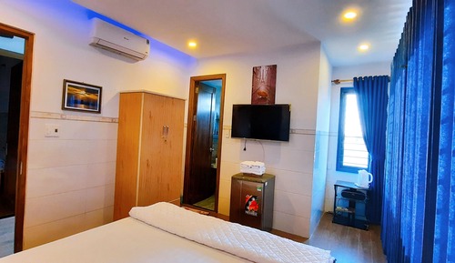 Habitación doble superior, 1 cama de matrimonio grande, vistas al río, en la zona del jardín