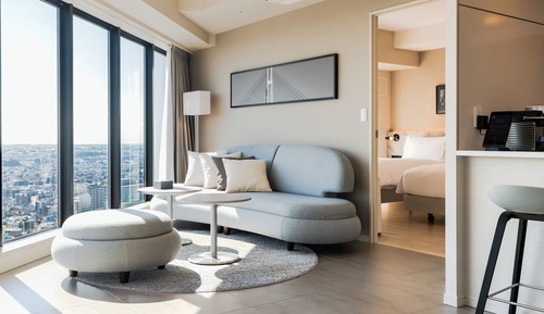 Suite, 2 habitaciones, vistas a la bahía, en esquina