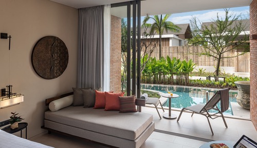 Habitación Deluxe, 1 cama de matrimonio grande, acceso a la piscina