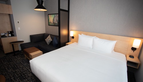 Habitación, 1 cama de matrimonio grande con sofá cama