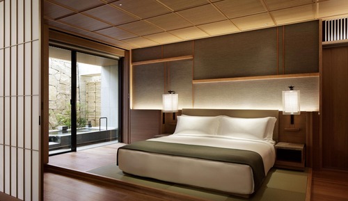 Suite, 1 cama de matrimonio grande, no fumadores, vistas al patio (Onsen Suite Room King)