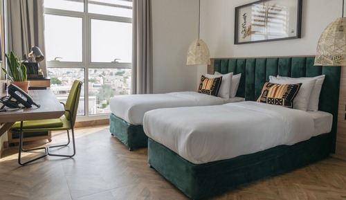 Habitación, 2 camas individuales, vistas a la ciudad