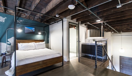 Loft, 1 cama de matrimonio con sofá cama