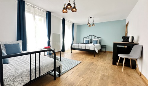 Habitación cuádruple superior, 1 habitación, vistas al jardín