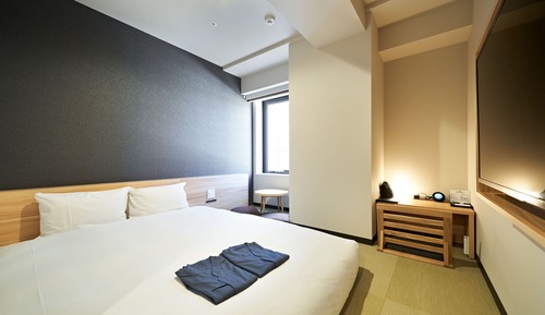 Habitación doble, 1 cama doble, no fumadores, frigorífico (SHINSHUKU)