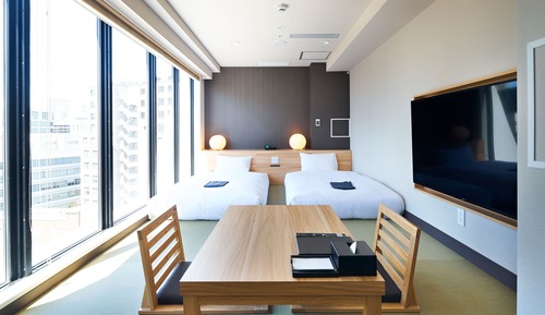 Habitación junior, 2 camas individuales, no fumadores, frigorífico (TSUBAKI)
