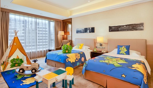 Habitación Premium, 2 camas dobles, vistas al jardín (Kids Theme)