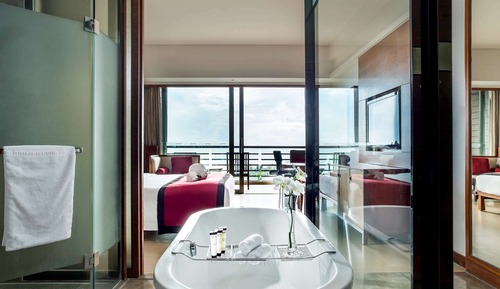 Habitación Deluxe, 1 cama de matrimonio grande, vistas al mar