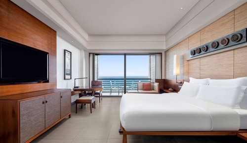 Habitación Grand, 1 cama de matrimonio grande, Acceso al salón del club, vistas al mar (Executive)