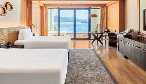 Habitación Premium, 2 camas individuales, Acceso al salón del club, vistas al lago