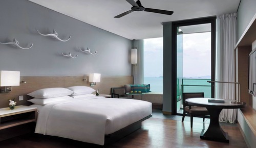Habitación, 1 cama de matrimonio grande, no fumadores, vistas al mar