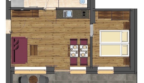 Suite familiar, 1 habitación, frigorífico y microondas, vistas a la montaña