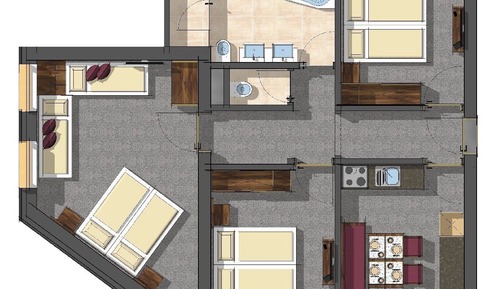 Apartamento superior, 3 habitaciones, balcón, vistas a la montaña (Olperer)
