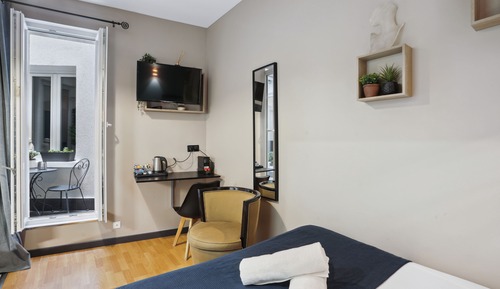 Estudio superior, 1 cama doble (2 pax, 106 Rue de Paris)