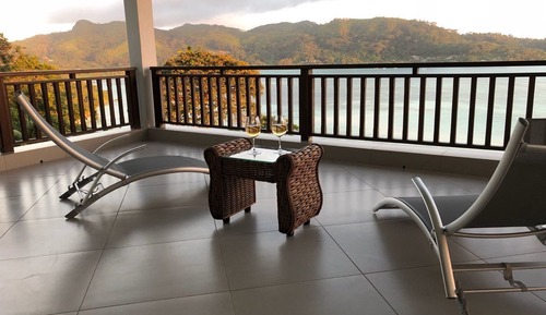 Villa Deluxe, 2 camas dobles, cocina, vistas al mar