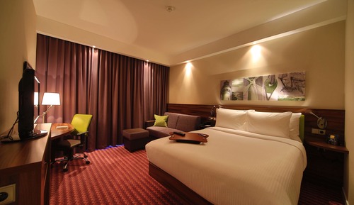 Habitación, 1 cama de matrimonio con sofá cama