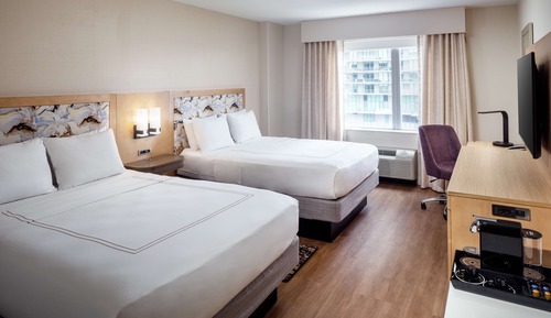 Habitación Elite, 2 camas de matrimonio, no fumadores, frigorífico y microondas