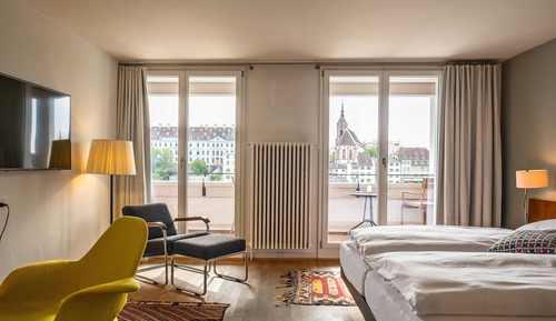 Habitación estándar doble, balcón, vistas al río