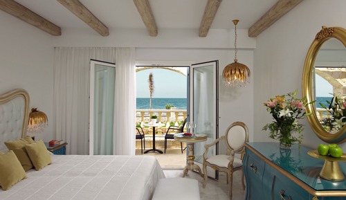 Habitación con 2 camas individuales, vistas al mar