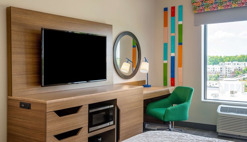 Habitación, 2 camas de matrimonio, frigorífico y microondas