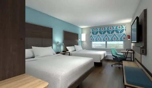 Habitación, 2 camas de matrimonio