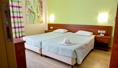 Habitación con 1 cama doble o 2 individuales, vistas al jardín