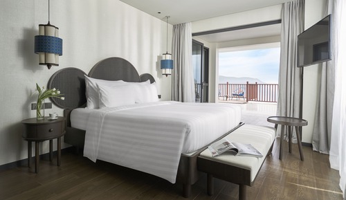 Habitación exclusiva doble, 1 cama de matrimonio grande, vistas al mar