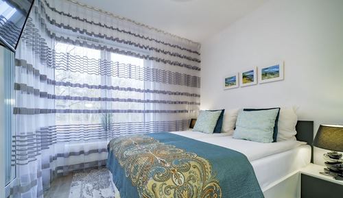 Apartamento Deluxe, 1 cama de matrimonio con sofá cama, acceso a la piscina, vistas al parque