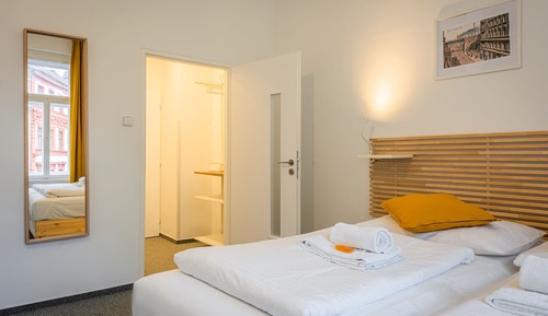 Habitación City con 1 cama doble o 2 individuales, 1 habitación, frigorífico, vistas a la ciudad