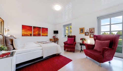 Habitación doble, 1 cama de matrimonio grande (Det Røde Dobbeltværelse)