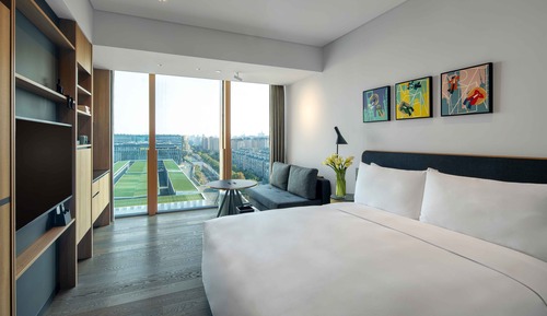 Habitación Business doble, 1 cama de matrimonio con sofá cama