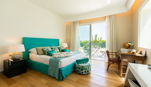 Habitación exclusiva doble, 1 cama de matrimonio grande, balcón, vistas al mar