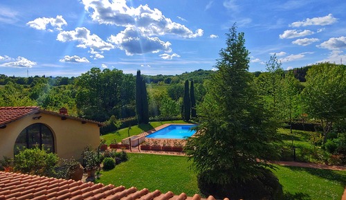 Habitación doble, 1 cama de matrimonio, vistas a la piscina