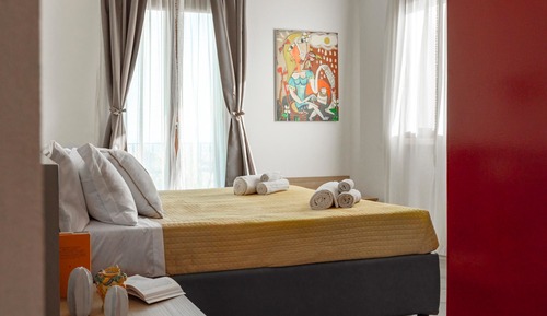 Habitación cuádruple panorámica, balcón, vistas al mar