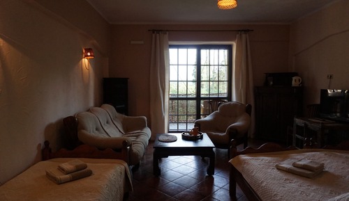 Habitación triple, terraza