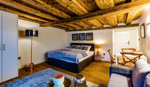 Estudio superior, 1 cama de matrimonio grande con sofá cama, no fumadores, vistas a la ciudad