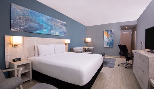 Habitación, 1 cama de matrimonio grande con sofá cama
