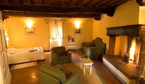 Habitación doble superior, chimenea